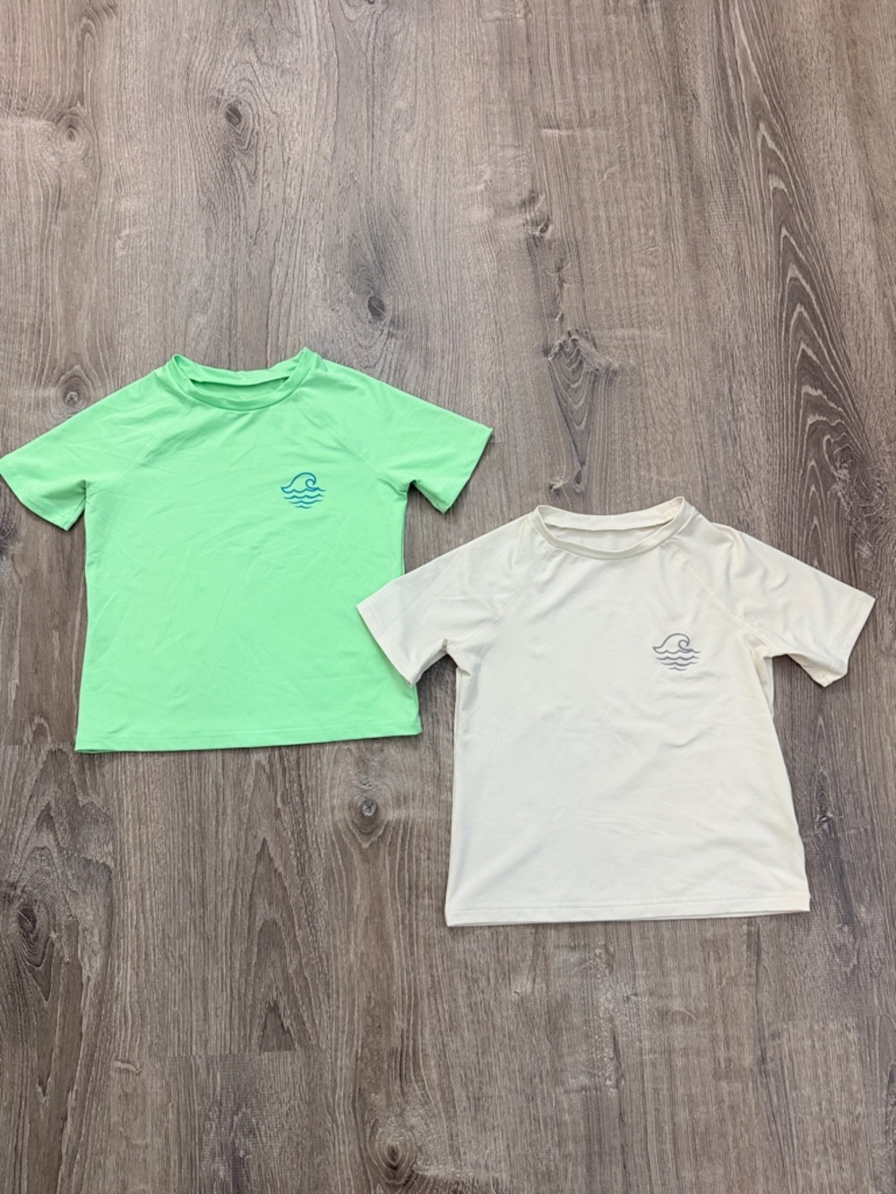 art class Kids Rash Guard Swim Shirts Set of 2 Size 8